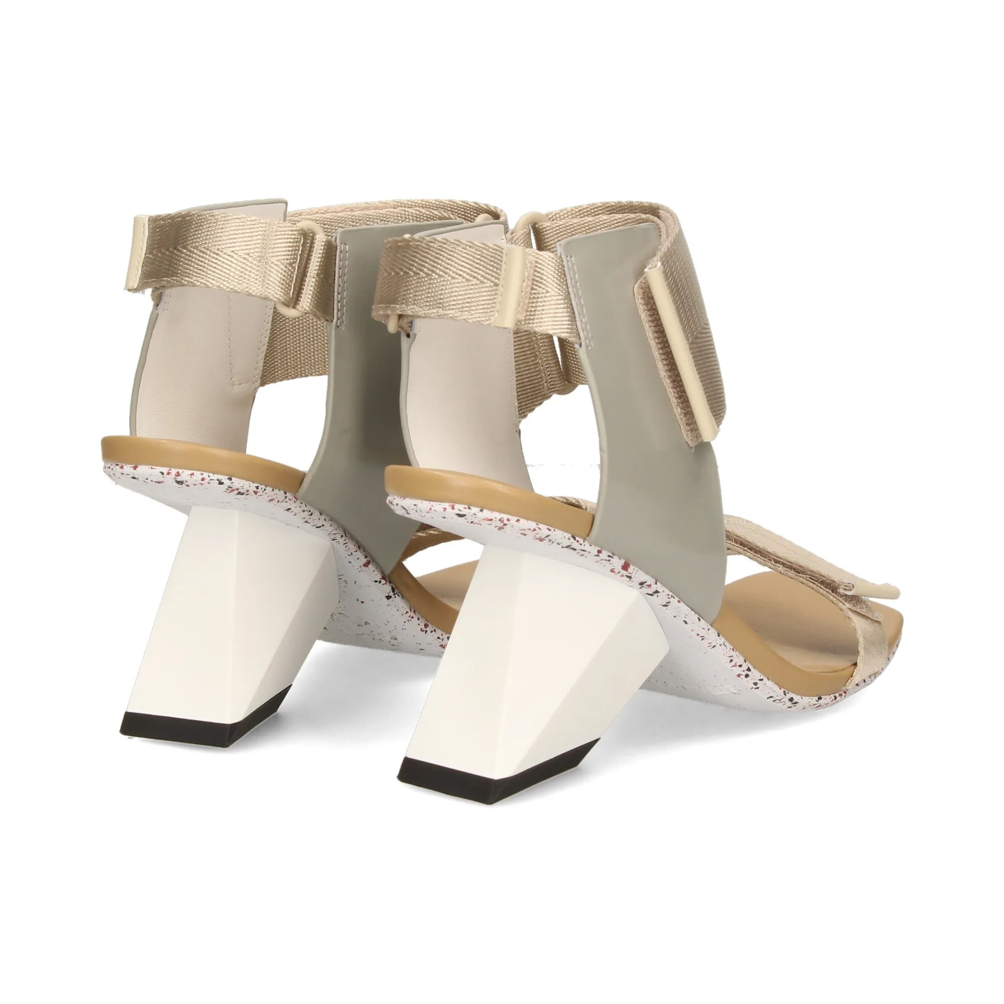 UNITED NUDE Sandalias con tacón de Mujer NATURAL