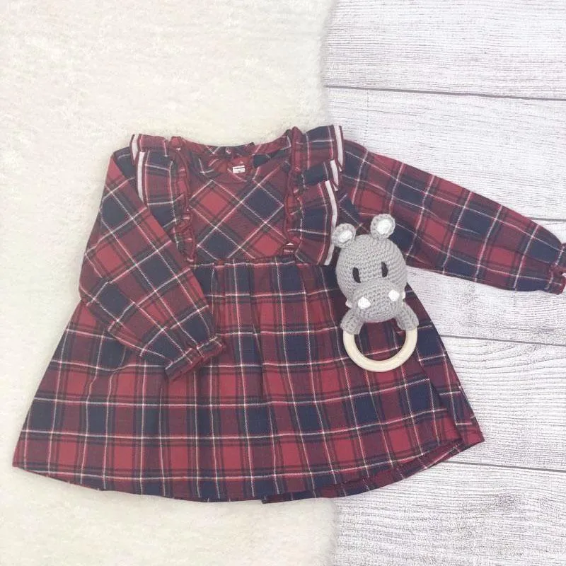 Vestido bebe cuadros