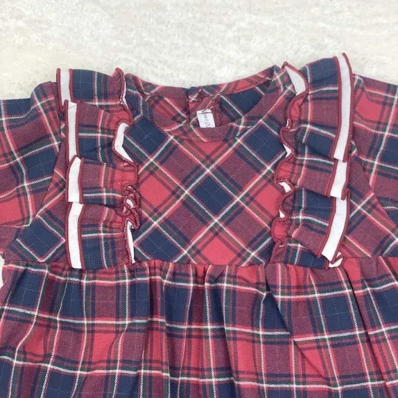 Vestido bebe cuadros