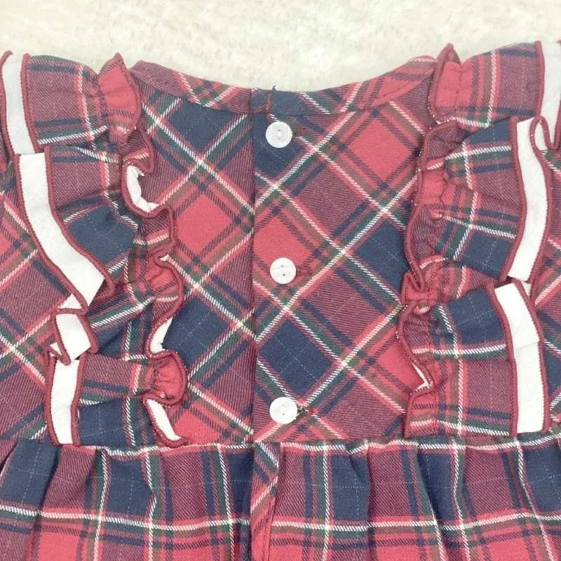Vestido bebe cuadros