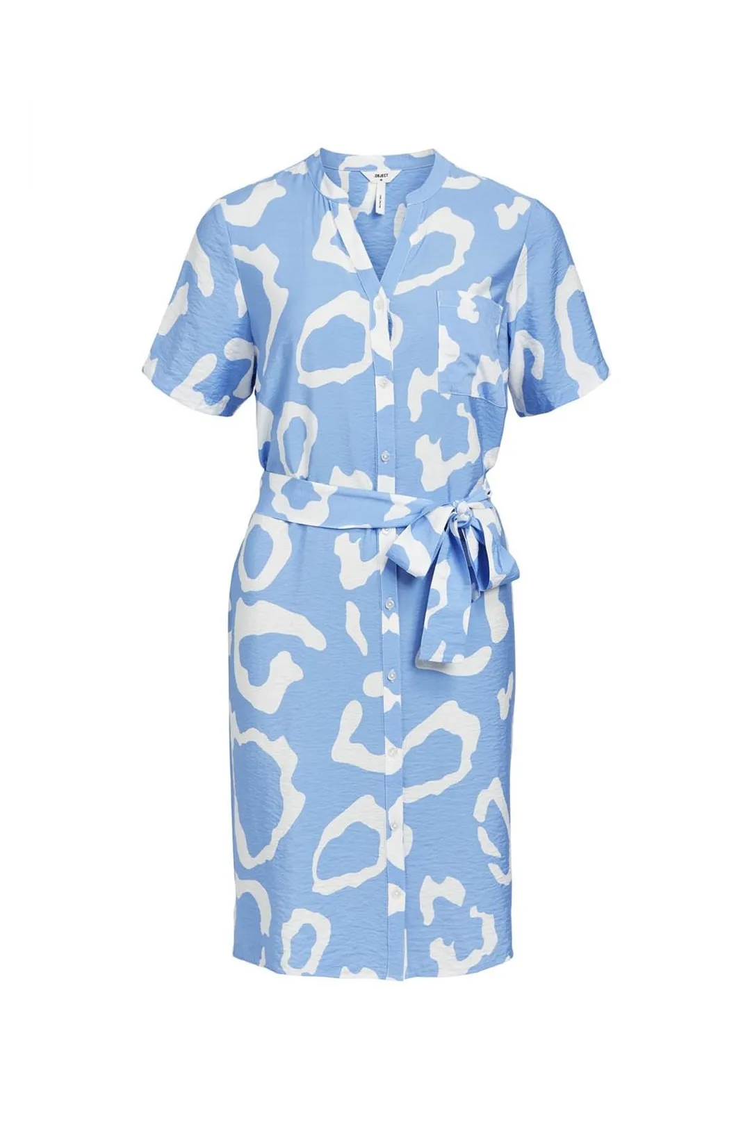 VESTIDO CAMISERO CORTO OBJACIR AZUL