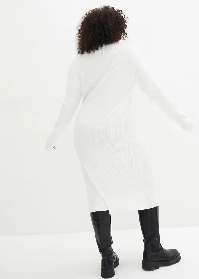 Vestido de punto Blanco lana