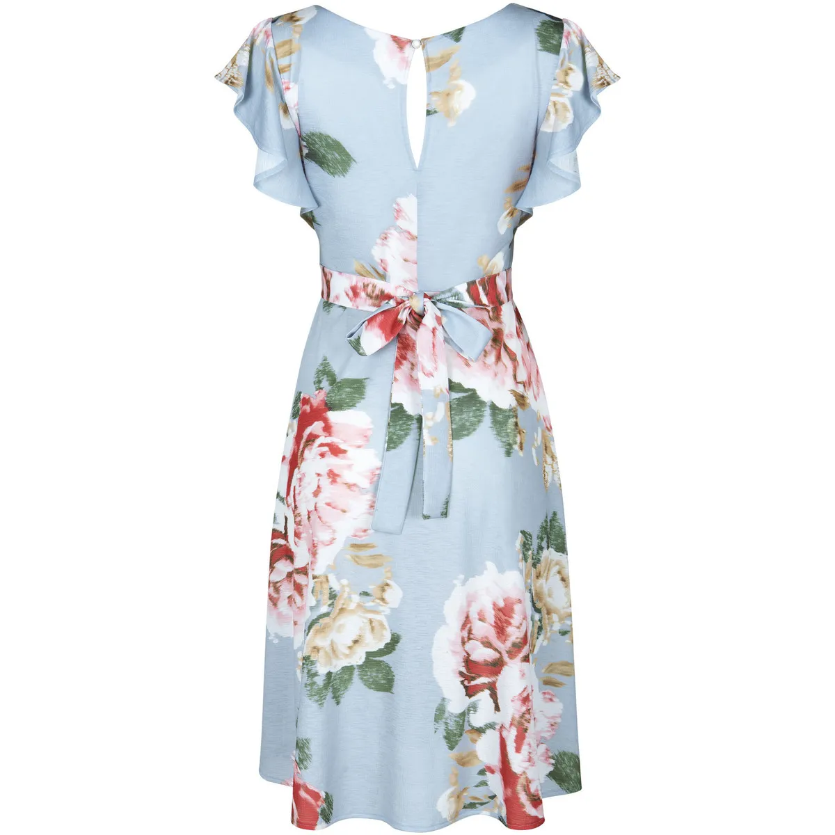 Vestido de verano manga corta Hawaii