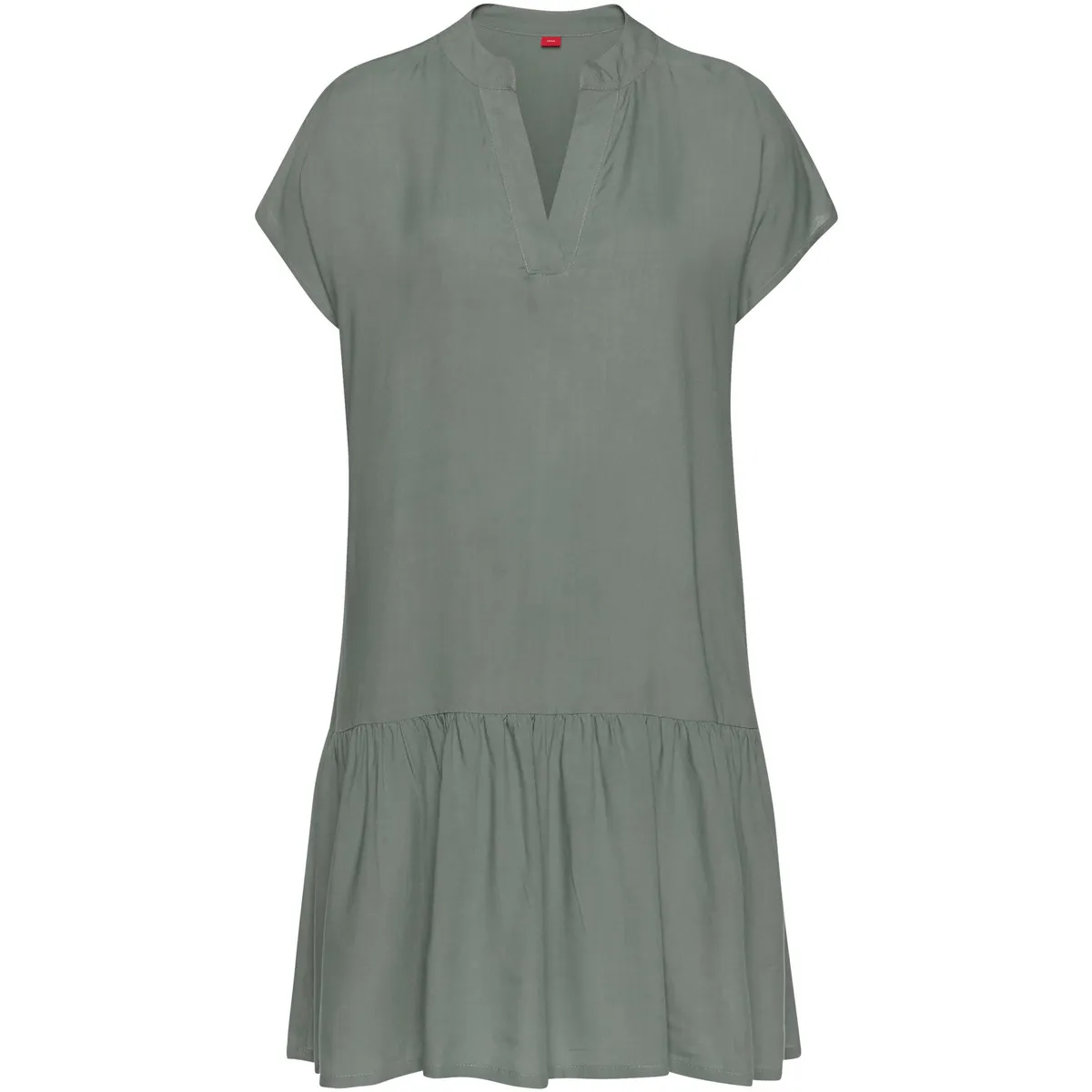 Vestido de verano manga corta Volant