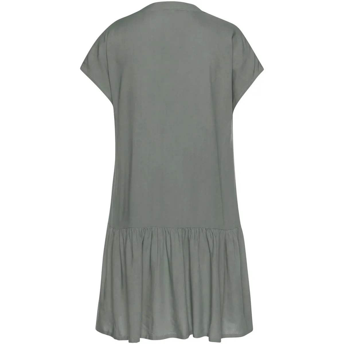 Vestido de verano manga corta Volant