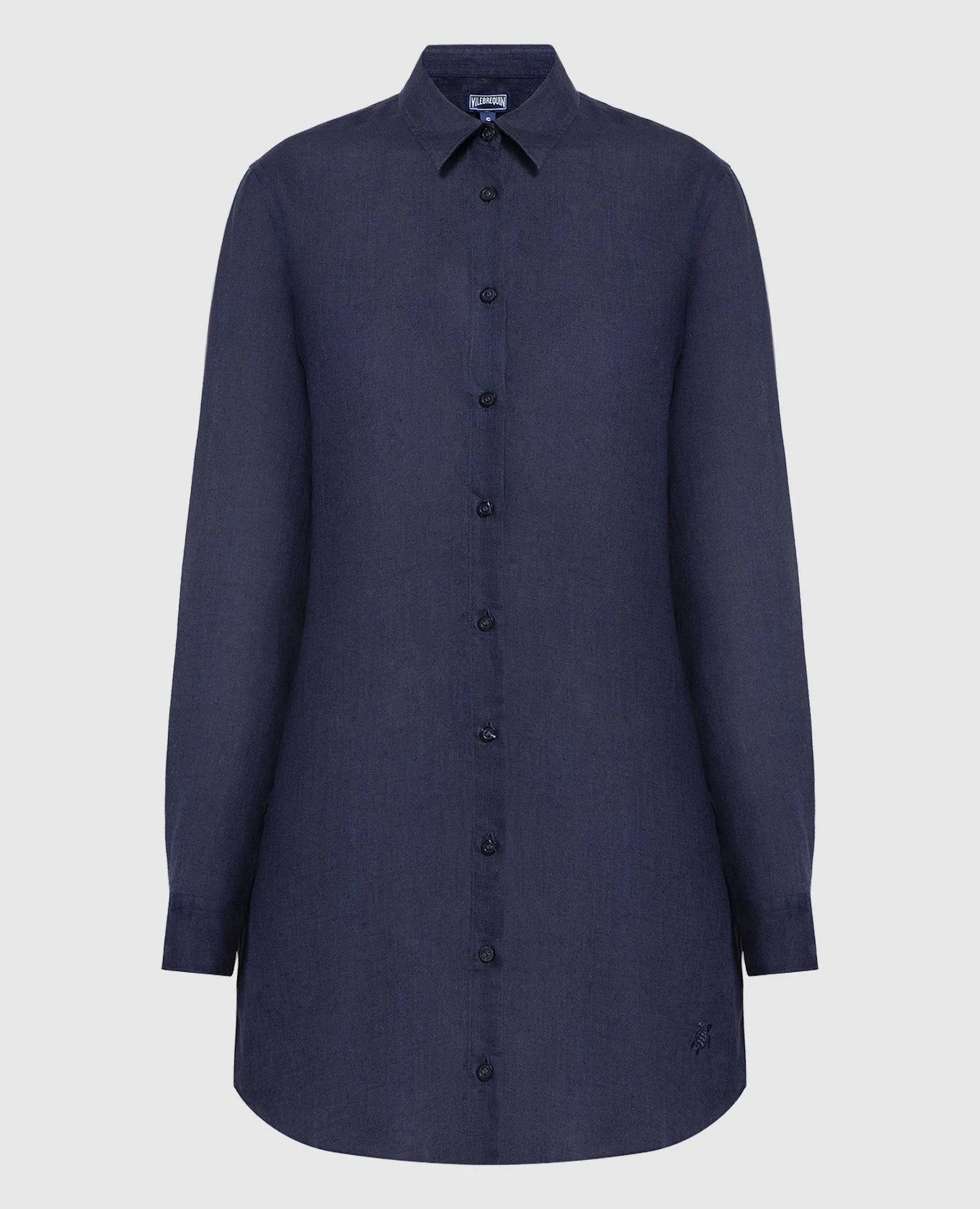 Vilebrequin Blue Fragance linen shirt dress