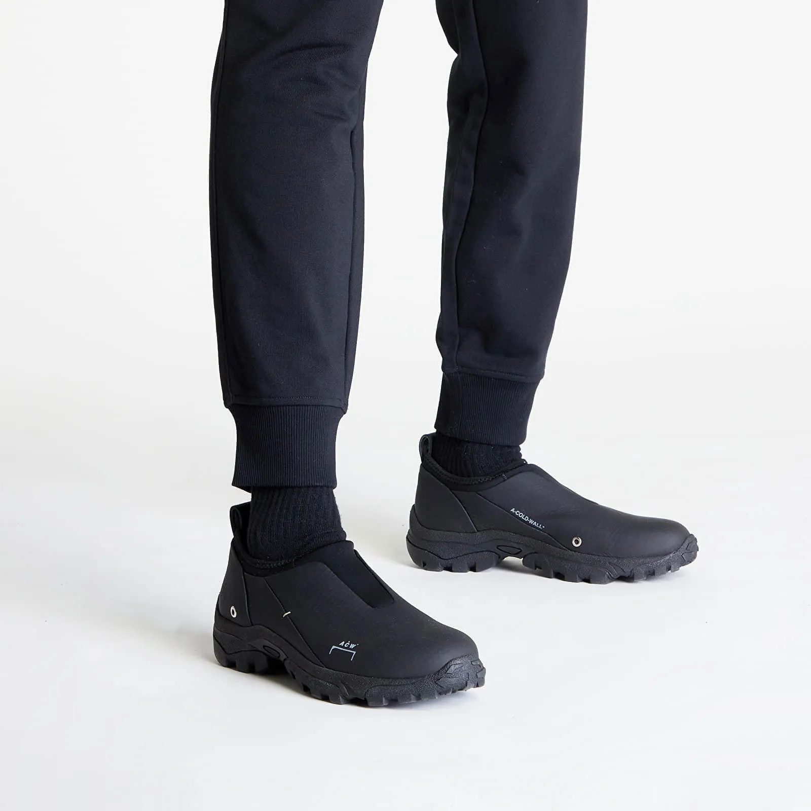 Y3 FRENCH TERRY CUFFED JOGGERS PANTS BLACK