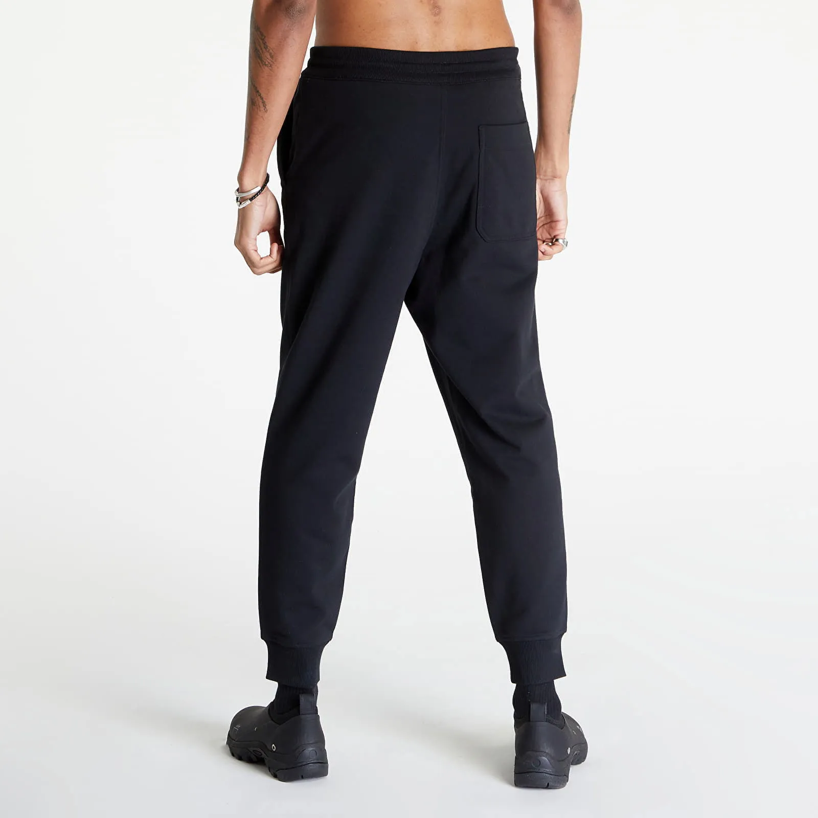 Y3 FRENCH TERRY CUFFED JOGGERS PANTS BLACK