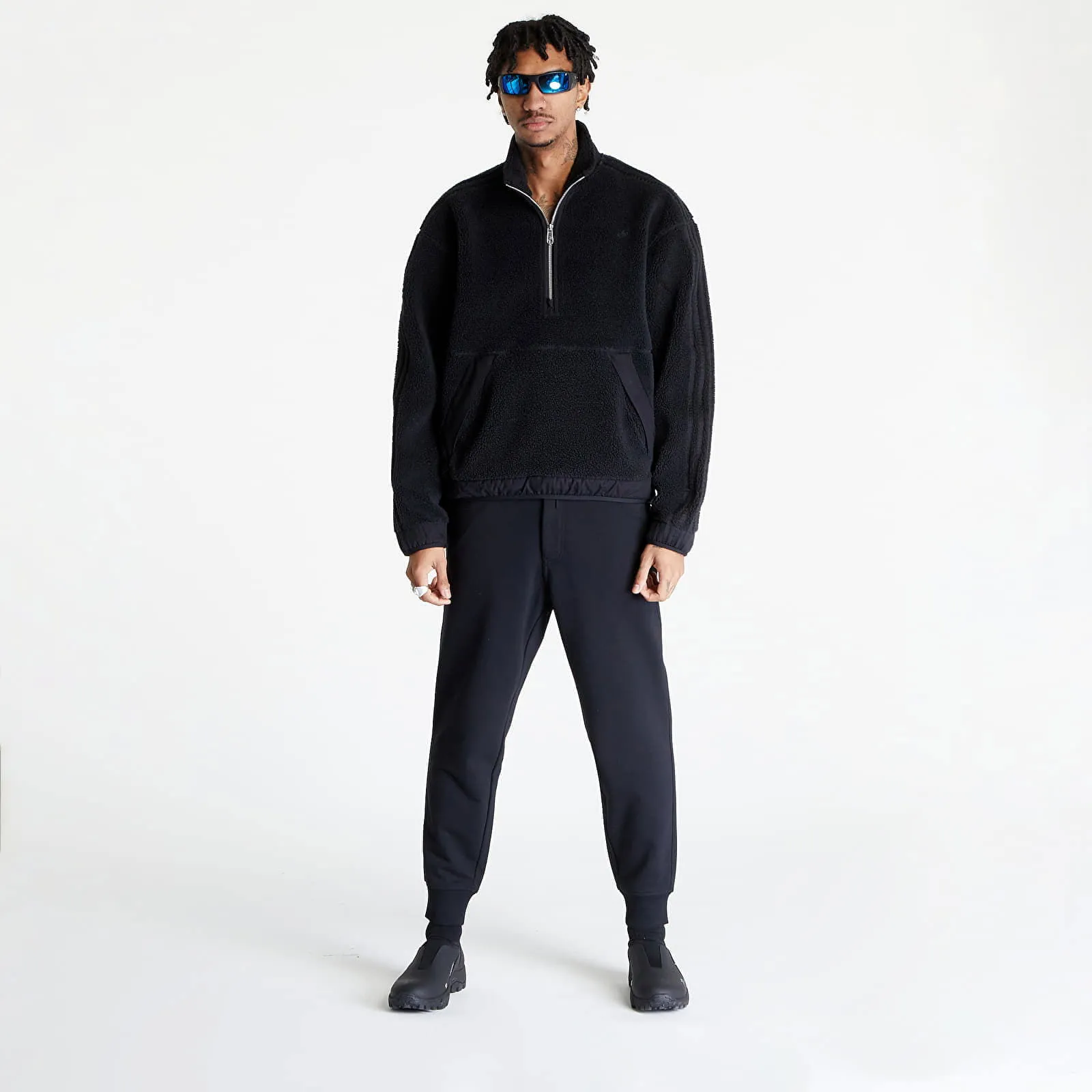 Y3 FRENCH TERRY CUFFED JOGGERS PANTS BLACK