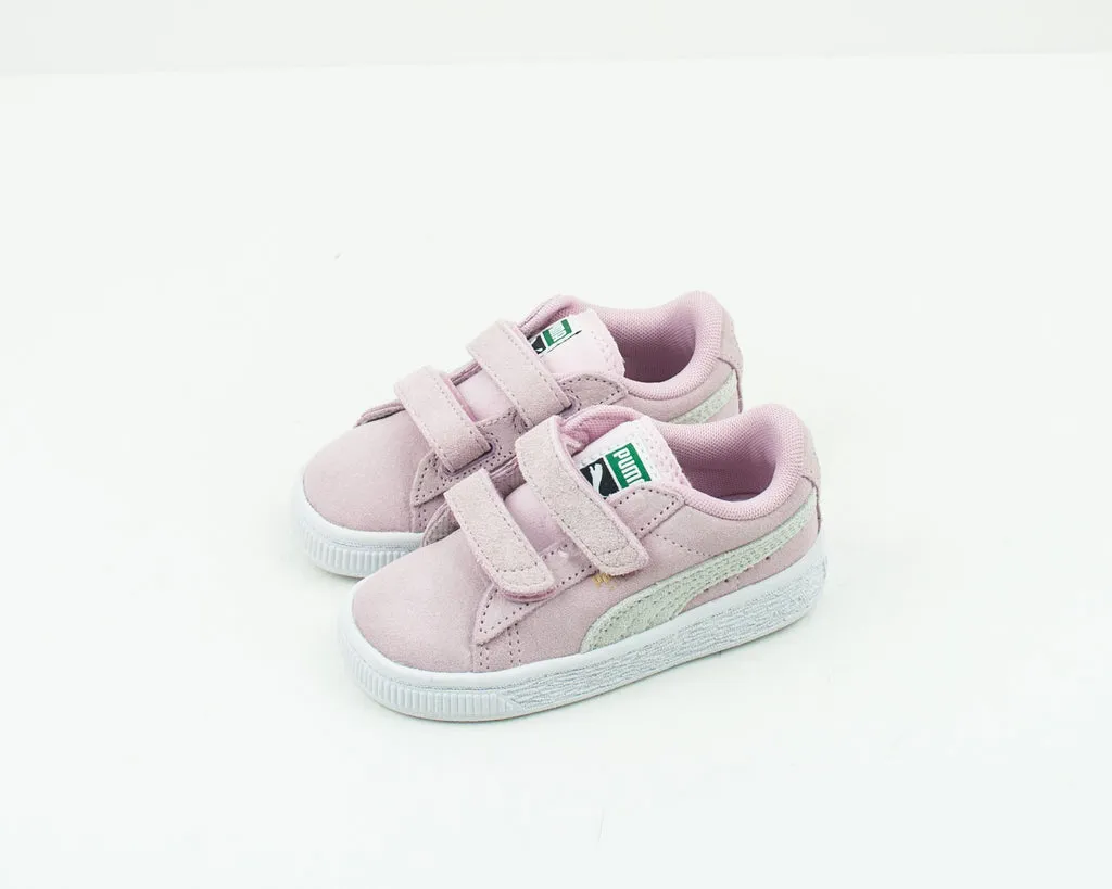 ZAPATILLA DE NIÑA  PUMA  SUEDE 2 STRAPS INF PINK LADY TEAM GOLD 356274 23