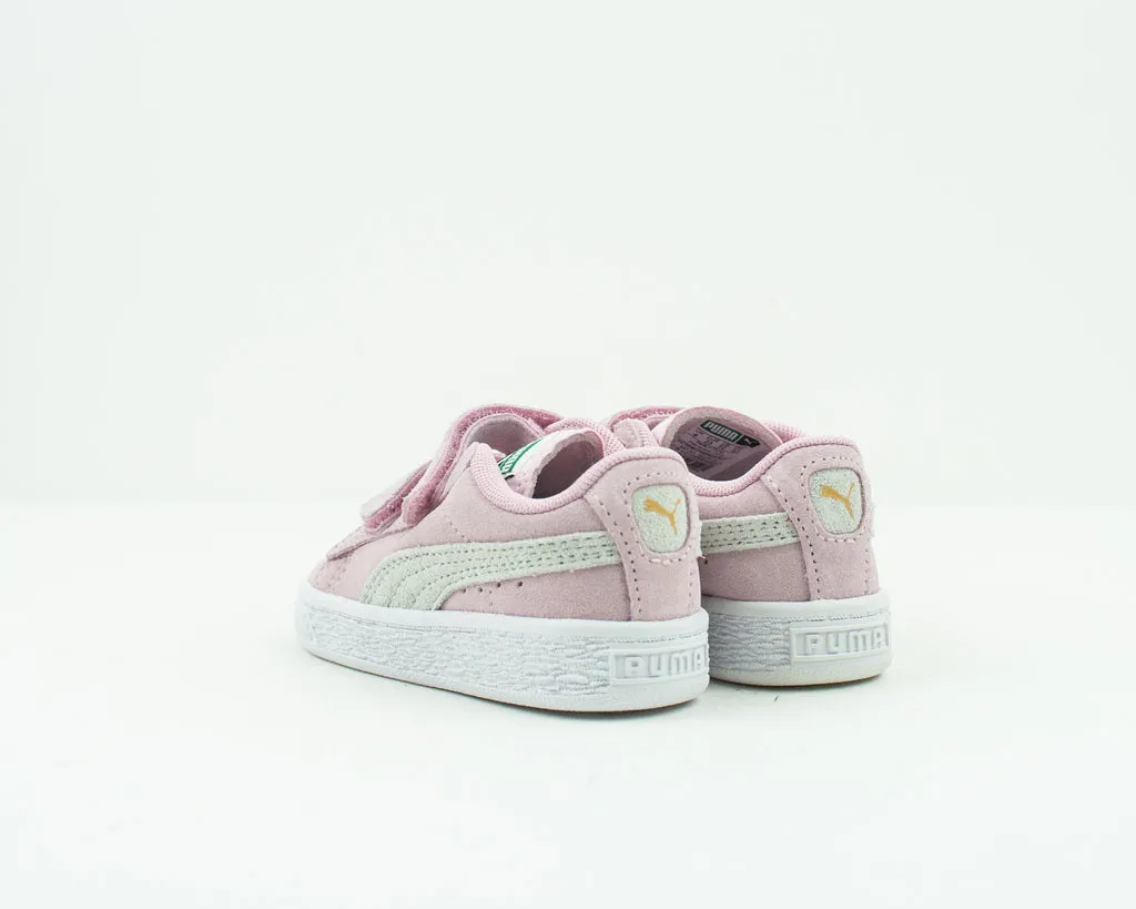 ZAPATILLA DE NIÑA  PUMA  SUEDE 2 STRAPS INF PINK LADY TEAM GOLD 356274 23