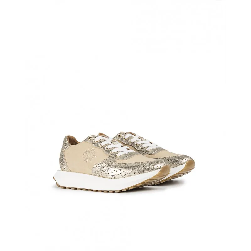 Zapatilla Inés Grabado Platino