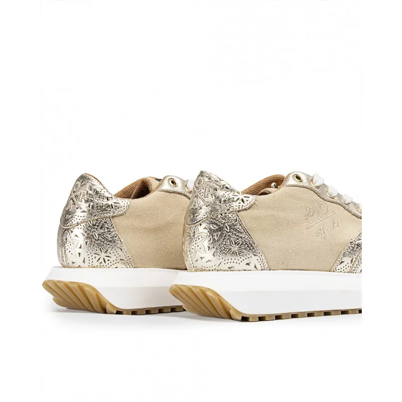 Zapatilla Inés Grabado Platino