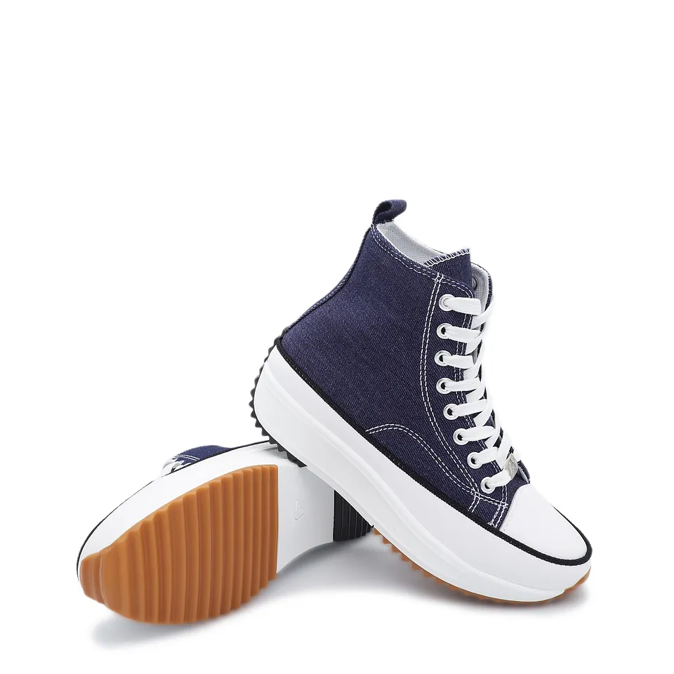 Zapatilla Mujer de Mezclilla 02 con Caña 
