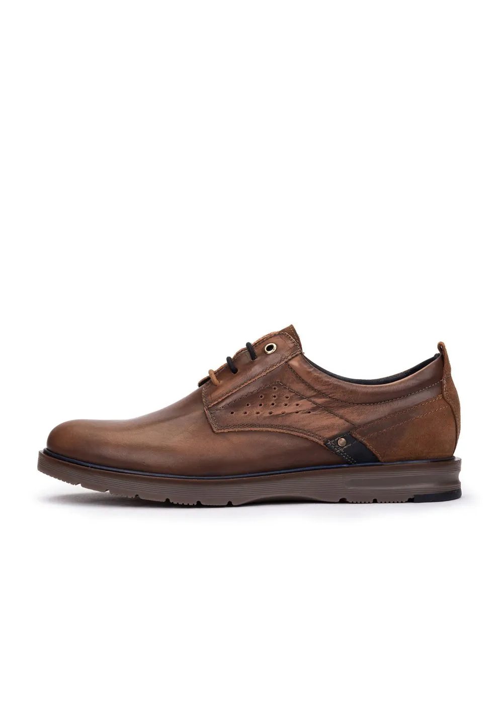 Zapatos Casual De Piel Cuero Con Cordones Hombre