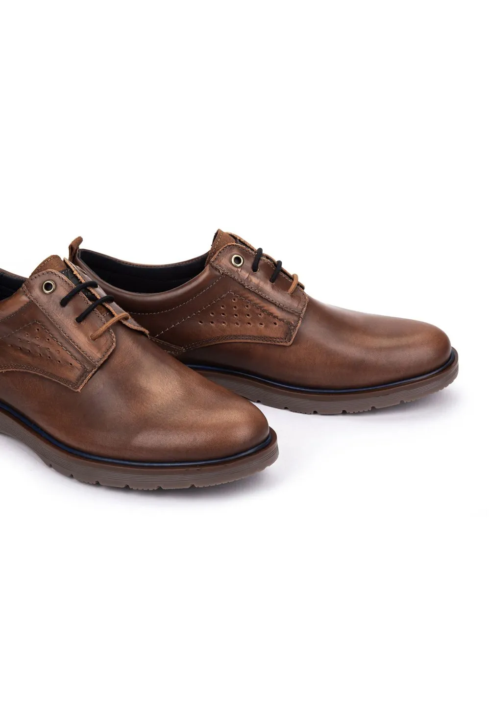 Zapatos Casual De Piel Cuero Con Cordones Hombre