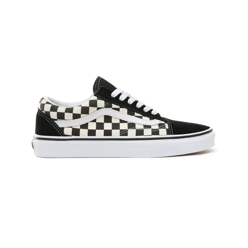 Zapatos Vans Primary Check Old Skool (Blanco/negro)