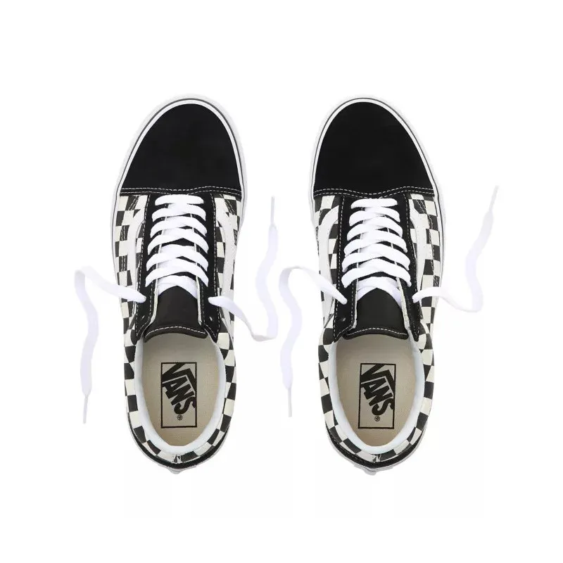 Zapatos Vans Primary Check Old Skool (Blanco/negro)