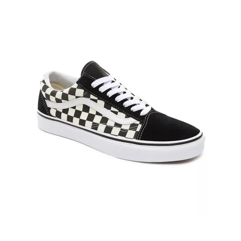 Zapatos Vans Primary Check Old Skool (Blanco/negro)