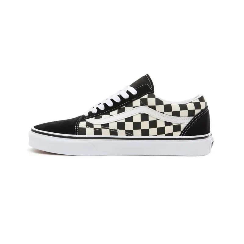 Zapatos Vans Primary Check Old Skool (Blanco/negro)